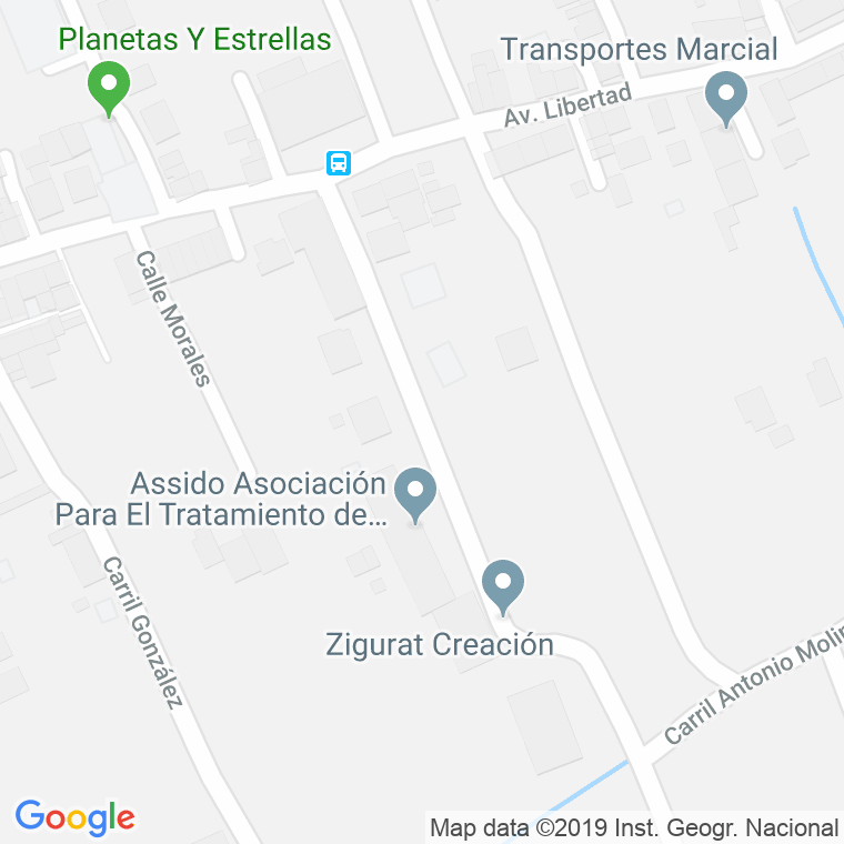 Código Postal calle Casillas De Coria (Casillas), avenida en Murcia