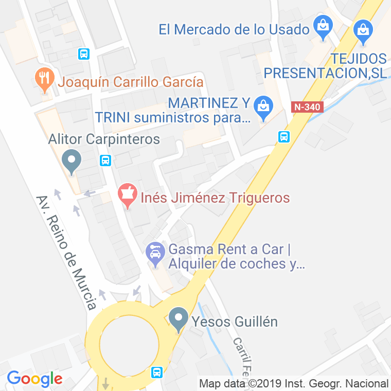 Código Postal calle Cervantes (Zarandona) en Murcia