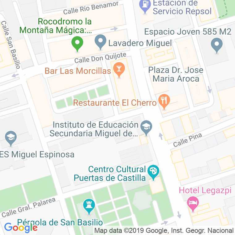 Código Postal calle Escuela De Maestria en Murcia