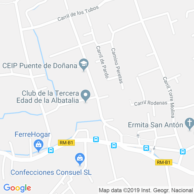 Código Postal calle Escuelas (Arboleja), carril en Murcia