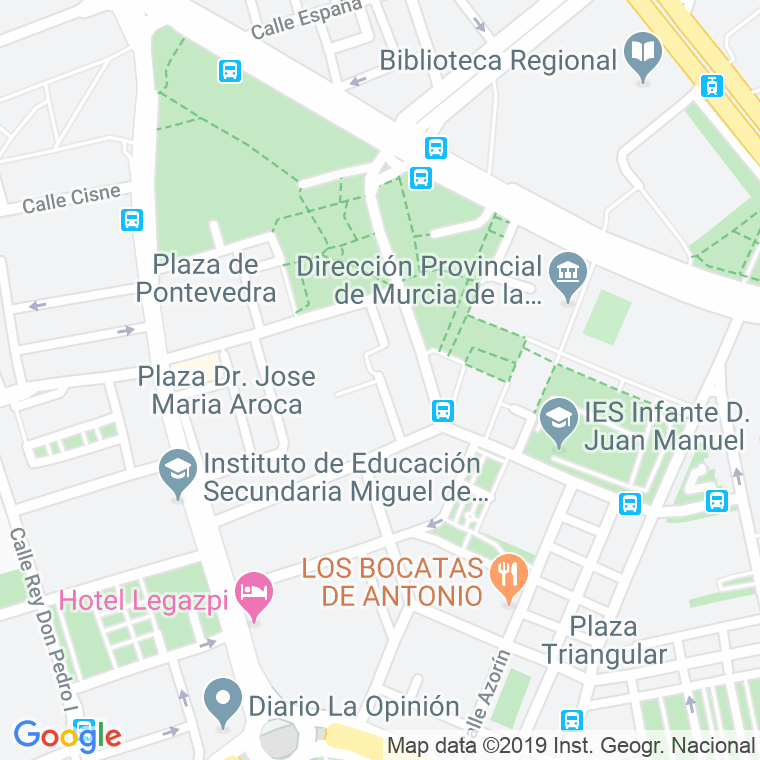 Código Postal calle Espronceda en Murcia