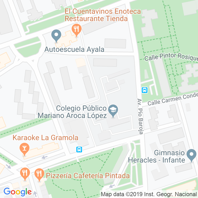 Código Postal calle Felix Rodriguez De La Fuente en Murcia