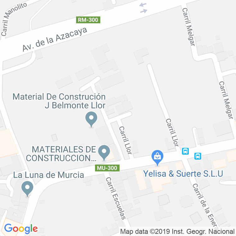 Código Postal calle Llor (Dolores) en Murcia