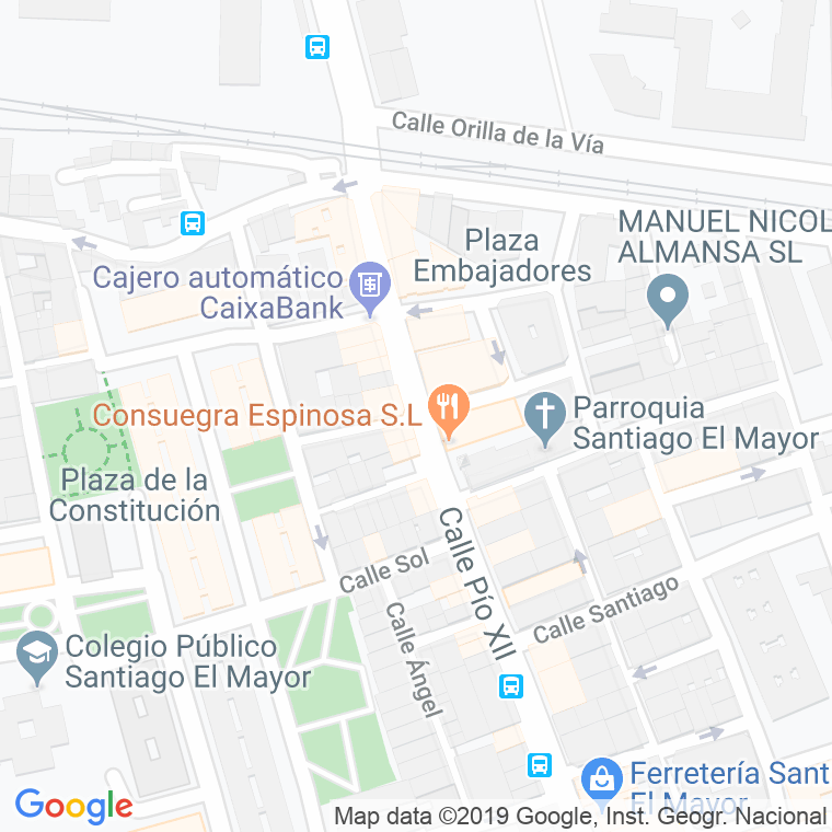 Código Postal calle Alguazas en Murcia