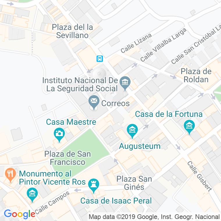 Código Postal calle Arco De La Caridad en Cartagena
