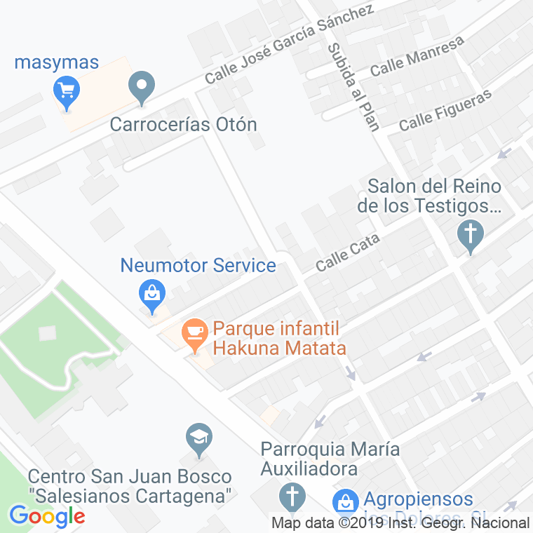 Código Postal calle Aurora, plaza en Cartagena