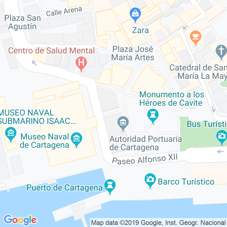 Código Postal calle Delfin en Cartagena