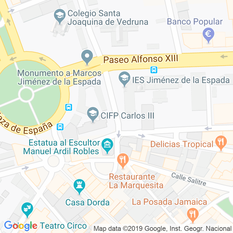 Código Postal calle Garcia Lorca en Cartagena