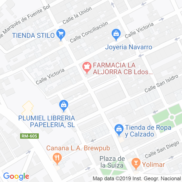 Código Postal calle Molino, subida en Cartagena