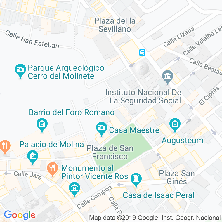 Código Postal calle Pocico en Cartagena