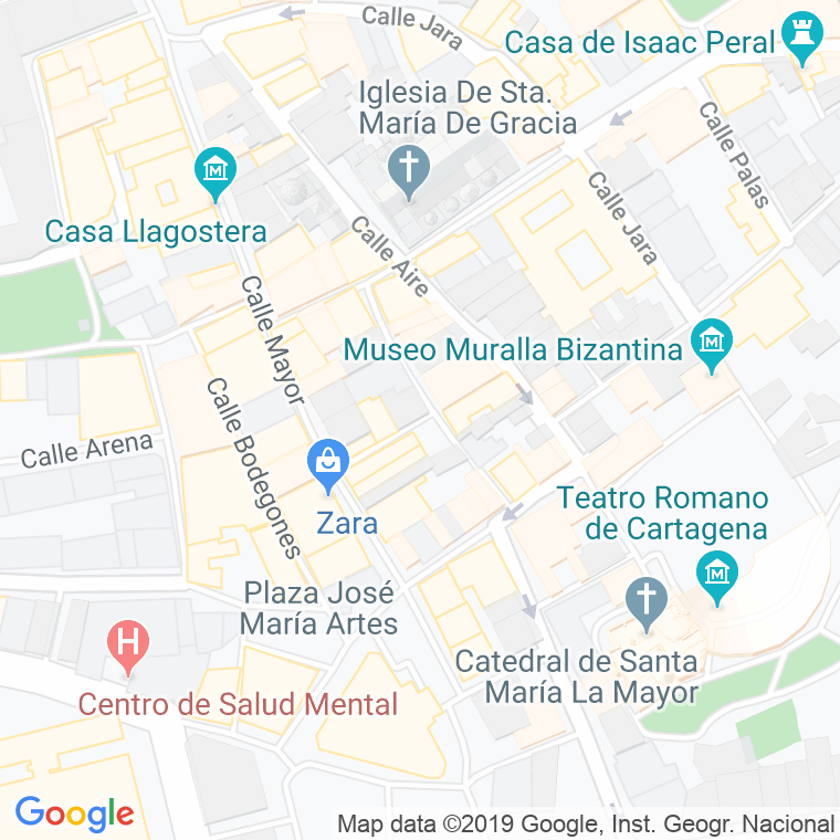Código Postal calle Andino en Cartagena