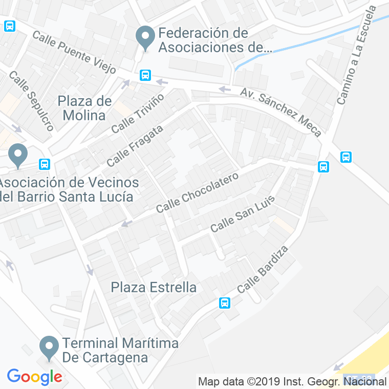 Código Postal calle Chocolatero en Cartagena
