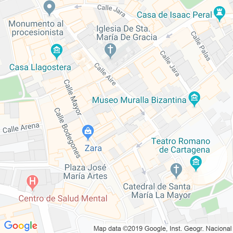 Código Postal calle Escorial en Cartagena