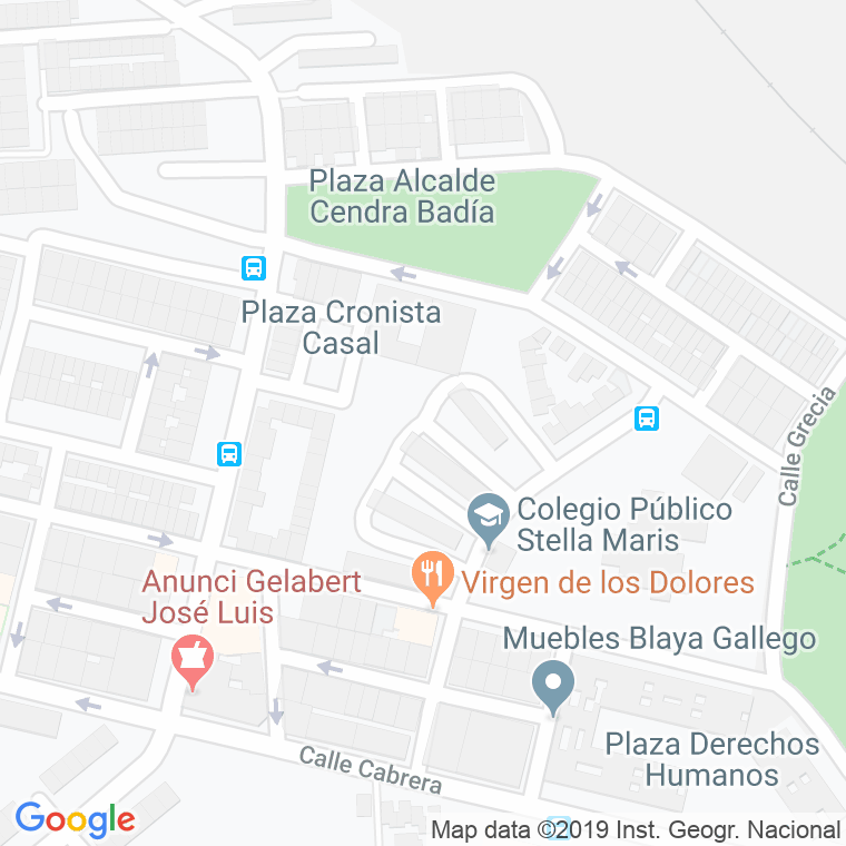 Código Postal calle Alcalde Carrion Ingles en Cartagena