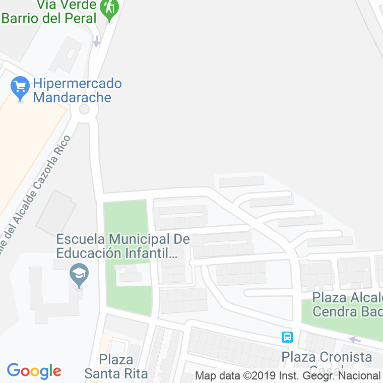 Código Postal calle Alcalde Martinez Galinsoga en Cartagena