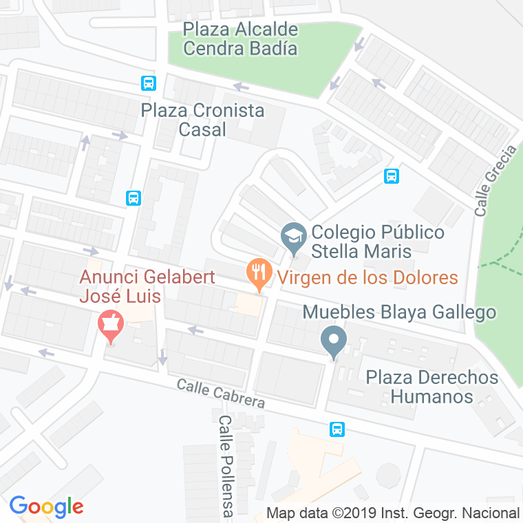 Código Postal calle Alcalde Mas Gilabert en Cartagena