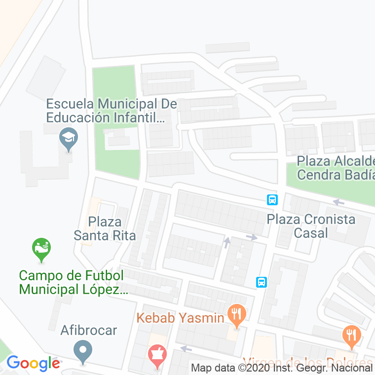 Código Postal calle Alcalde Sanchez Arias en Cartagena