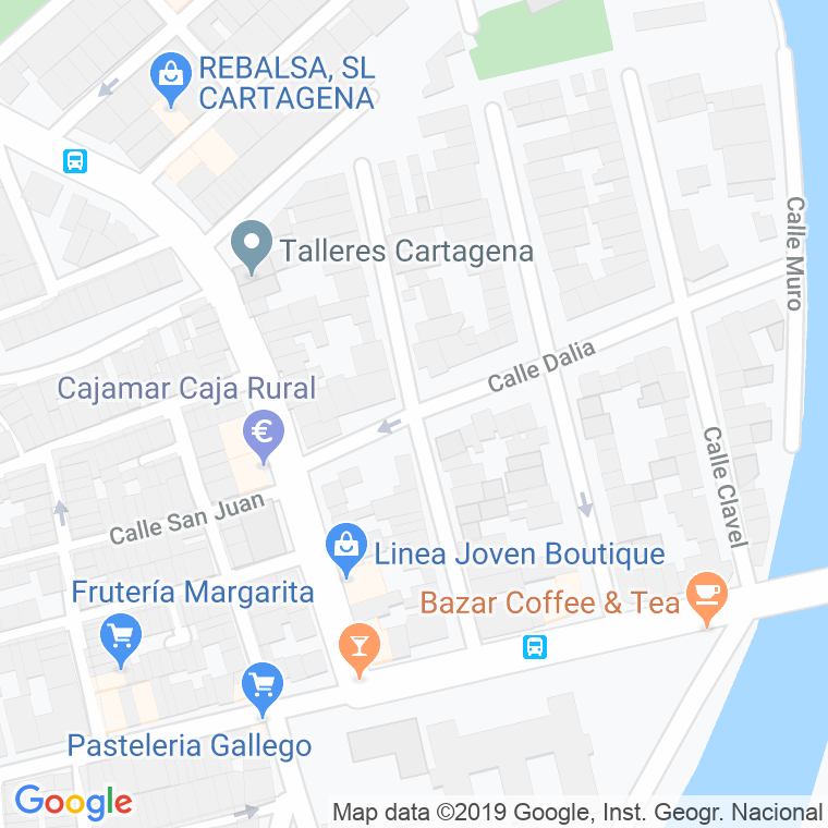 Código Postal calle Azucena en Cartagena