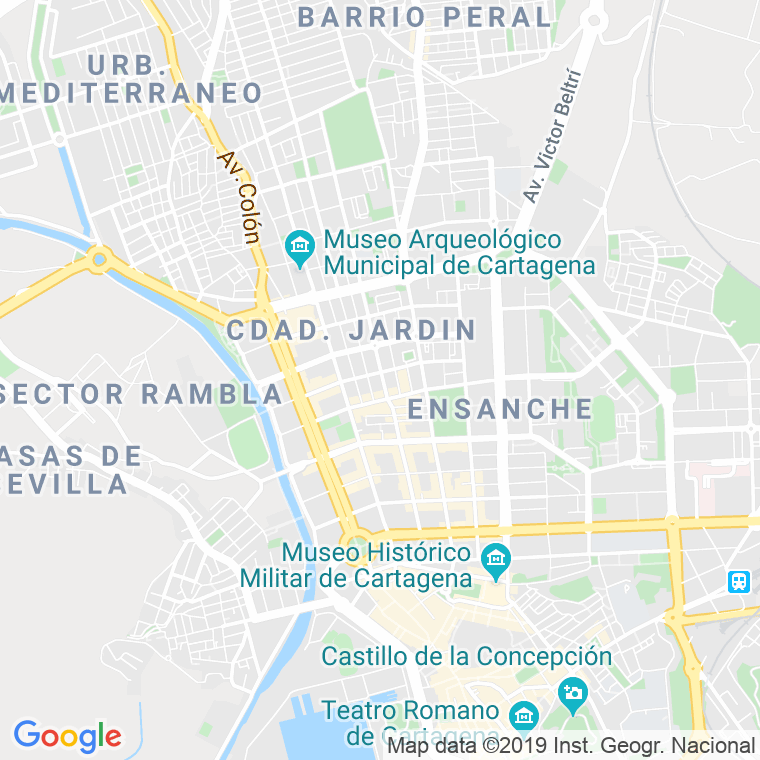 Código Postal calle España, plaza (Impares Del 3 Al 9)  (Pares Del 4 Al 8) en Cartagena