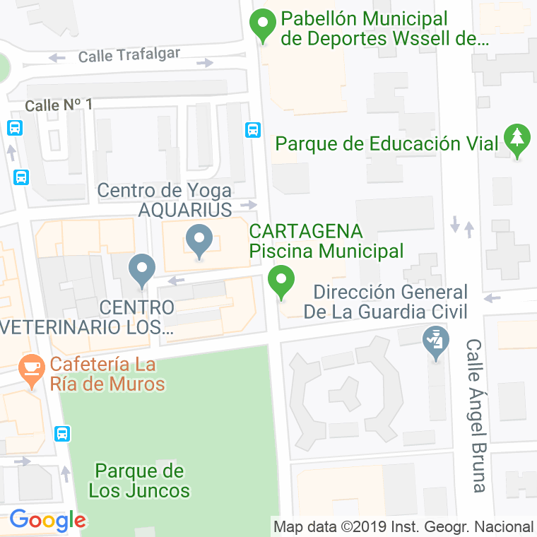 Código Postal calle Generalife en Cartagena