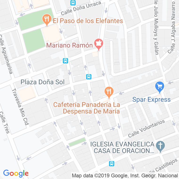 Código Postal calle Alvar Fañez en Cartagena