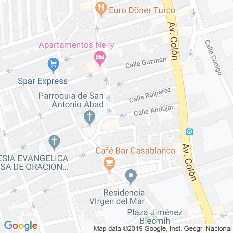Código Postal calle Andujar en Cartagena