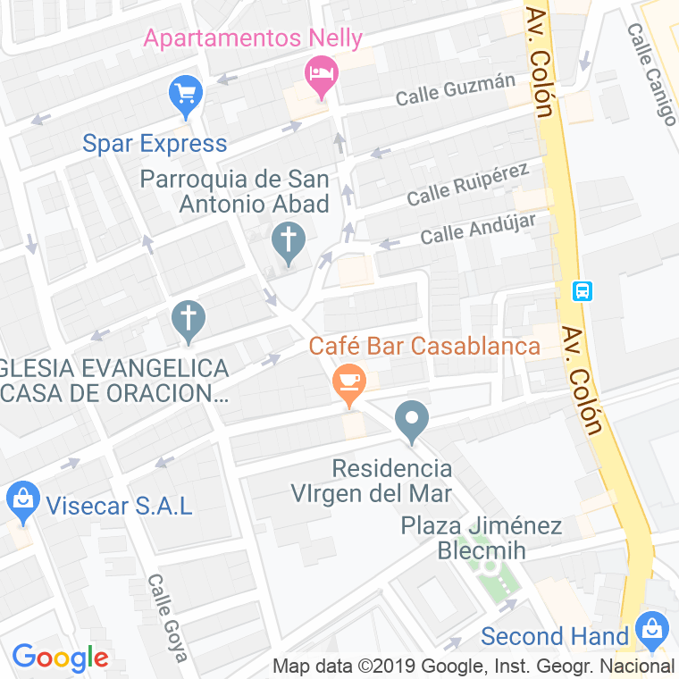 Código Postal calle Daoiz en Cartagena
