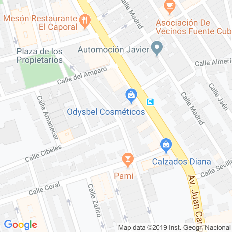 Código Postal calle Bosque, Del en Cartagena