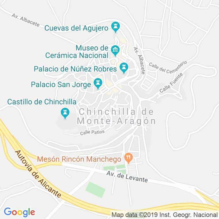 Código Postal de Alto De Chinchilla en Murcia