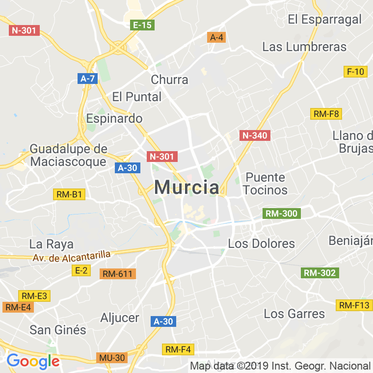 Código Postal de Corrales en Murcia