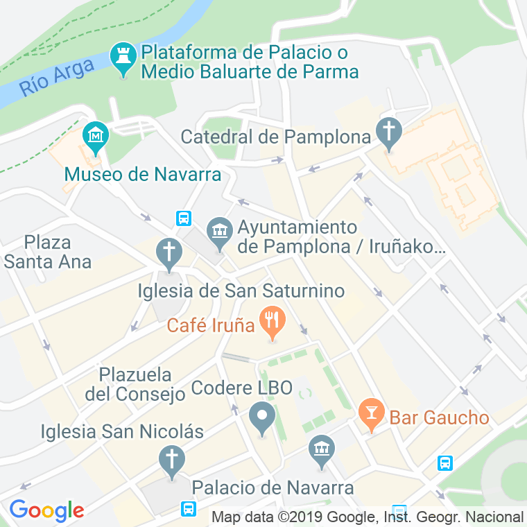 Código Postal calle Mercaderes en Pamplona