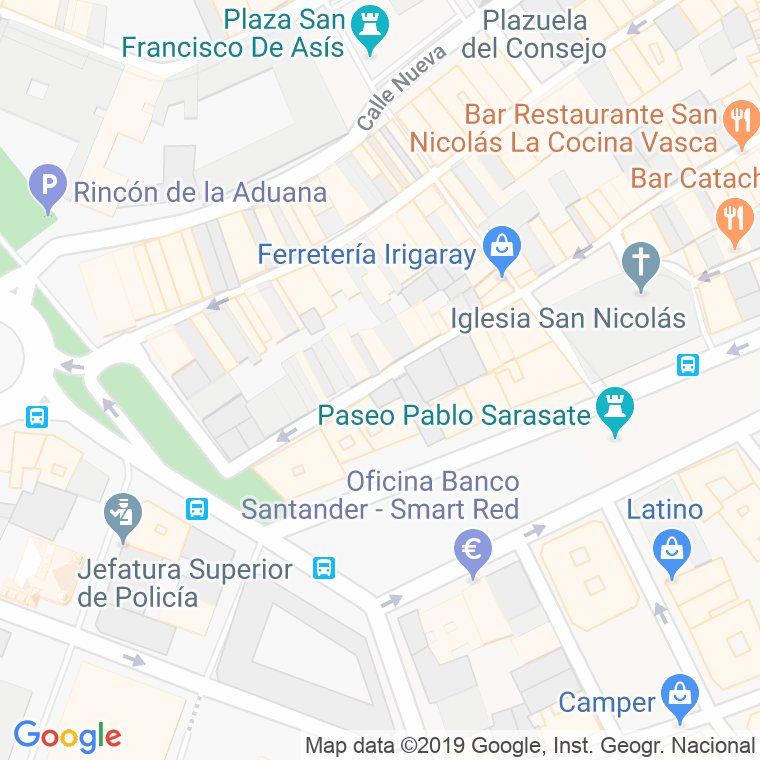 Código Postal calle San Gregorio en Pamplona