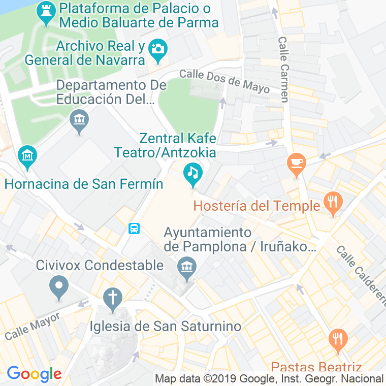 Código Postal calle Santo Domingo, De, mercado en Pamplona