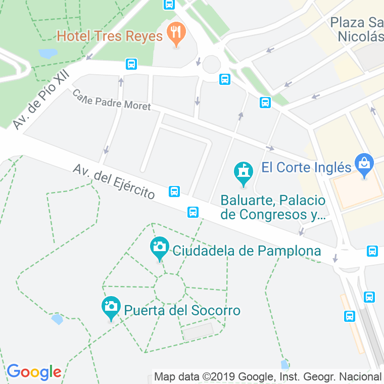 Código Postal calle General Los Arcos en Pamplona