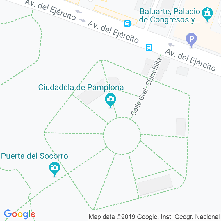 Código Postal calle Parque De La Ciudadela en Pamplona