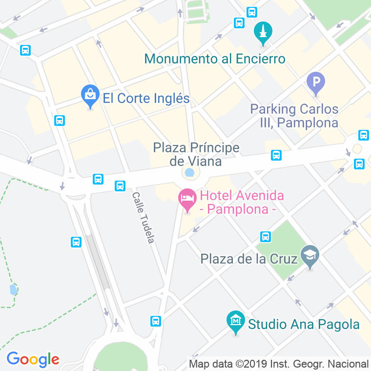 Código Postal calle Principe De Viana, plaza (Impares Del 1 Al 1)  (Pares Del 4 Al 4) en Pamplona