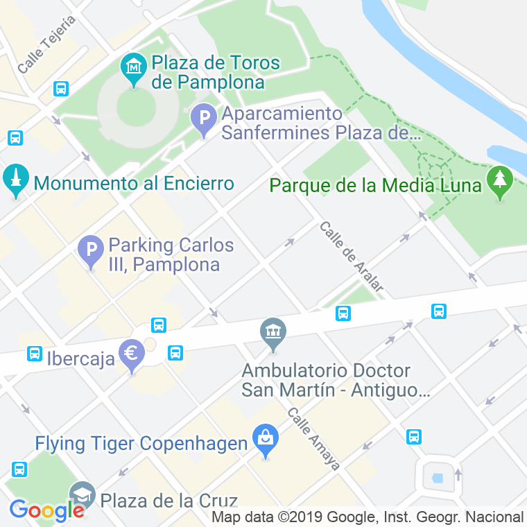 Código Postal calle Teobaldos, Los en Pamplona