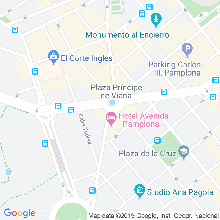 Código Postal calle Vianako Printzearen, plaza (Impares Del 1 Al 1)  (Pares Del 4 Al 4) en Pamplona