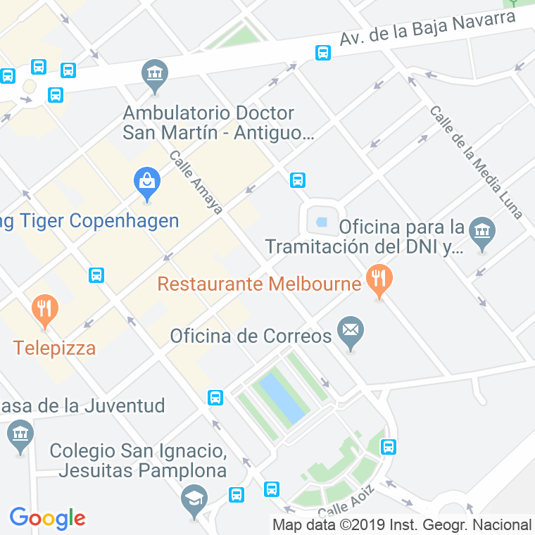Código Postal calle Castillo De Maya   (Impares Del 39 Al Final)  (Pares Del 42 Al Final) en Pamplona