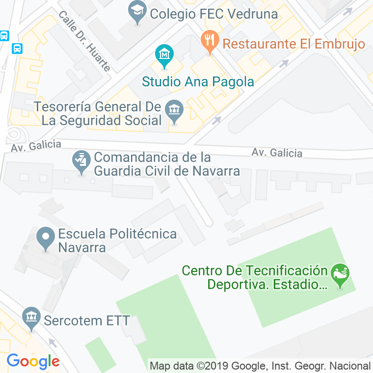 Código Postal calle Fuerte Del Principe en Pamplona