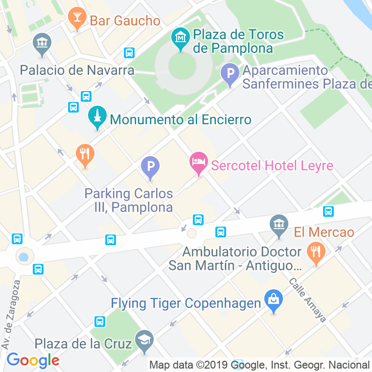 Código Postal calle Leire   (Impares Del 13 Al Final)  (Pares Del 22 Al Final) en Pamplona
