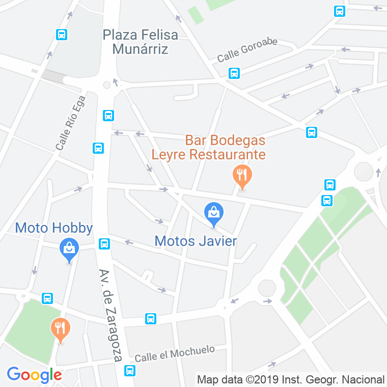 Código Postal calle Manuel De Falla en Pamplona