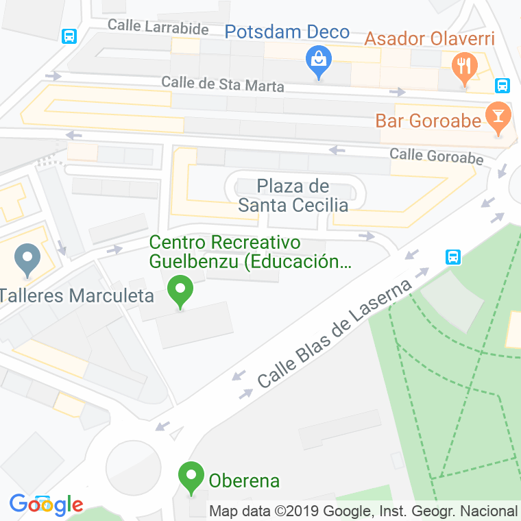 Código Postal calle Mariano Garcia en Pamplona