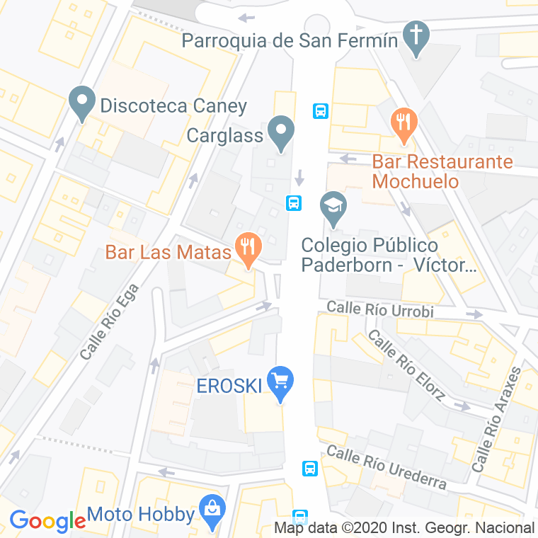 Código Postal calle Salado Errekaren en Pamplona