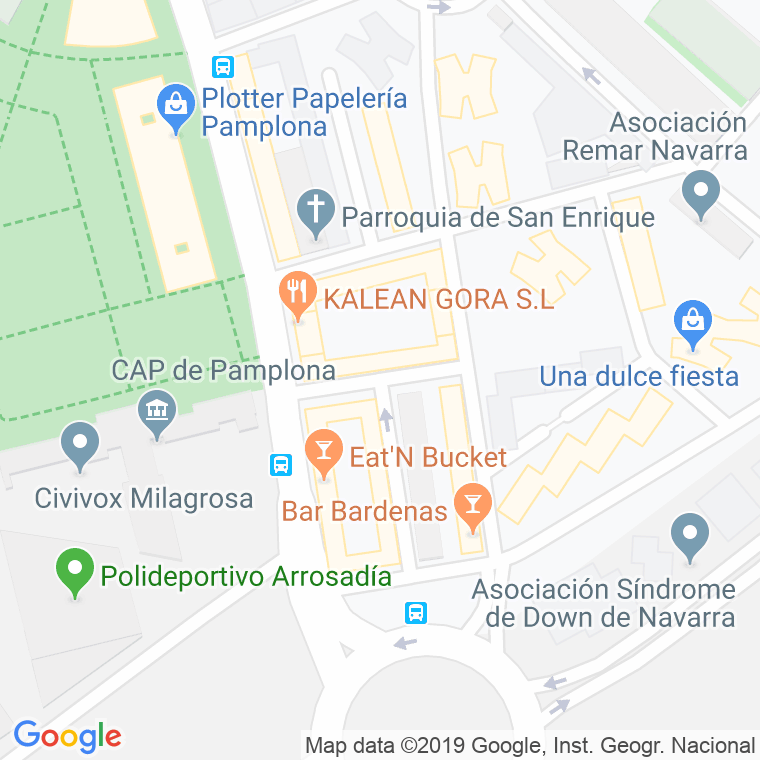 Código Postal calle Altobiscar, monte en Pamplona