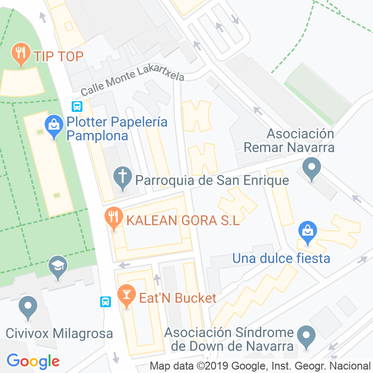 Código Postal calle Pico De Ori en Pamplona
