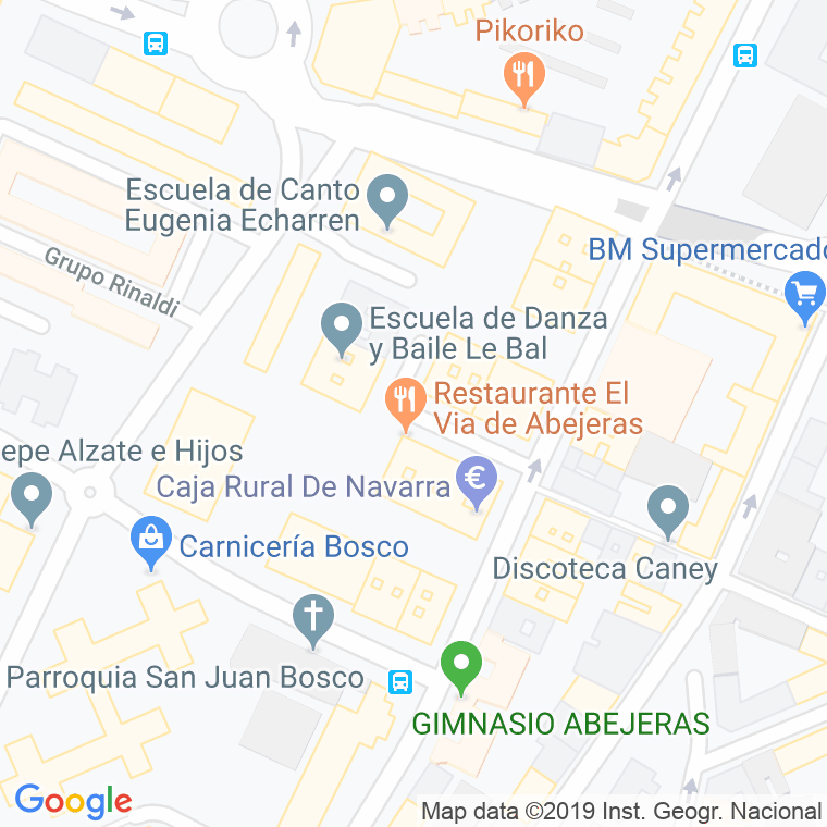 Código Postal calle Padre Barace en Pamplona
