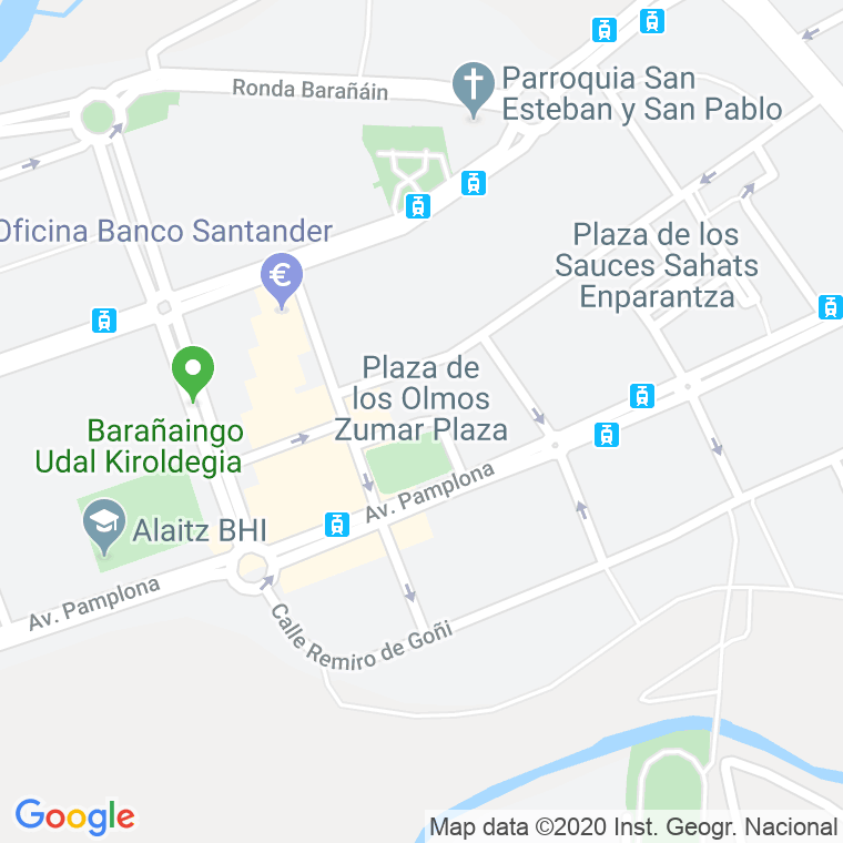 Código Postal calle Olmos, plaza en Pamplona