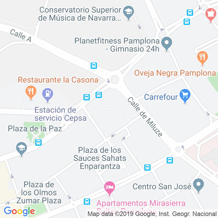 Código Postal calle Rafael Alberti, plazuela en Pamplona