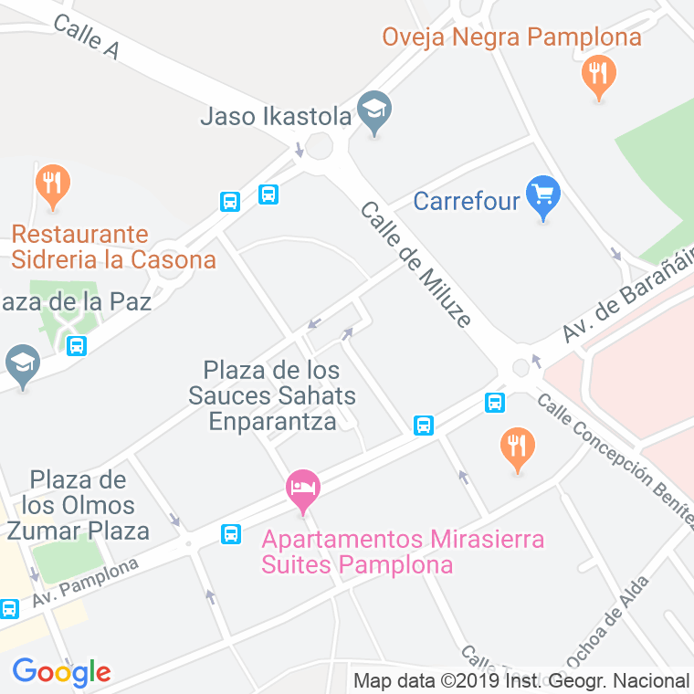Código Postal calle Tilos, plaza en Pamplona